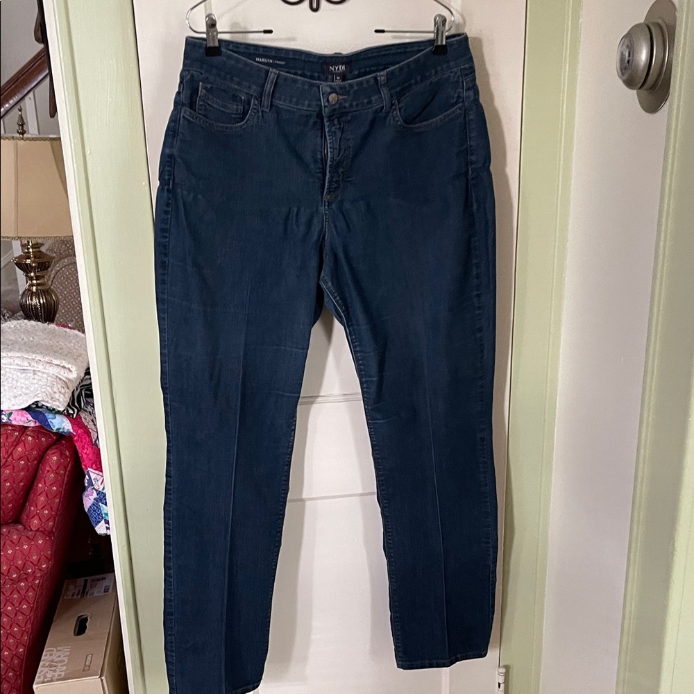 NYDJ Marilyn Straight Blue Jeans